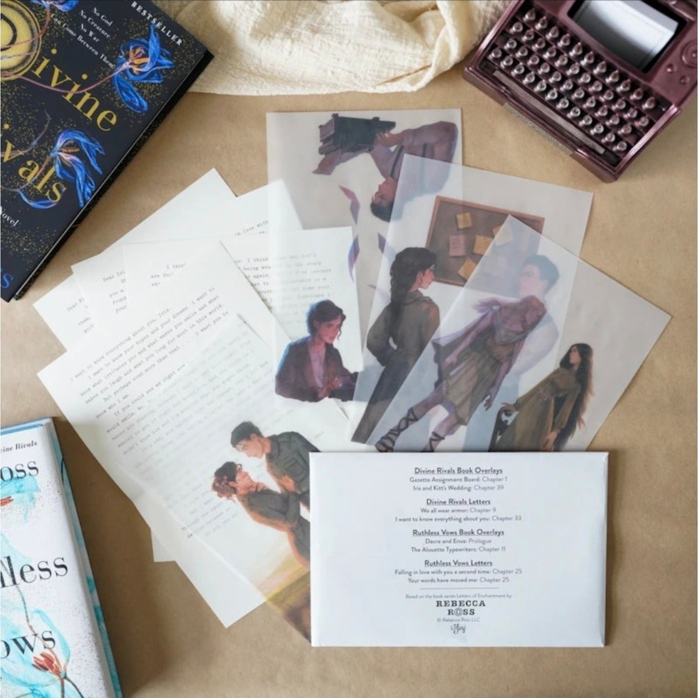 Litjoy‎ Divine Rivals Duology Page Overlays